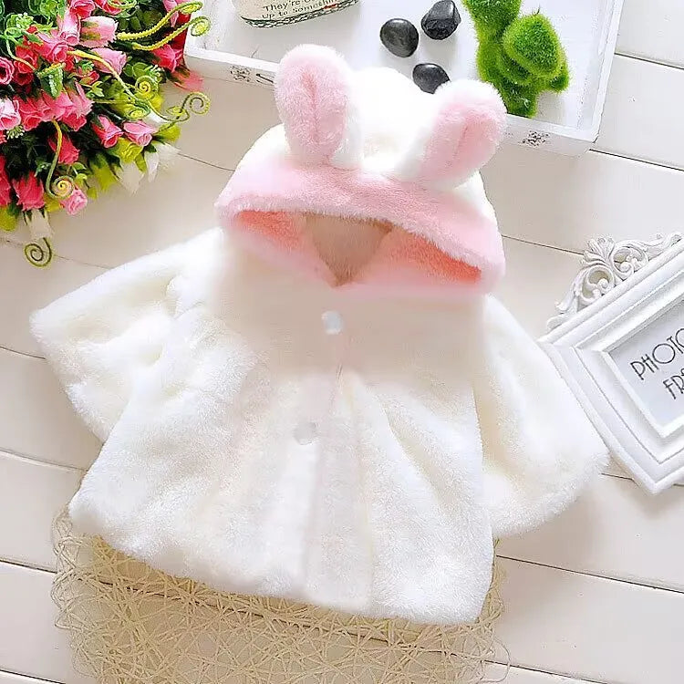 Sollora Girls Faux Fur Hooded Coat