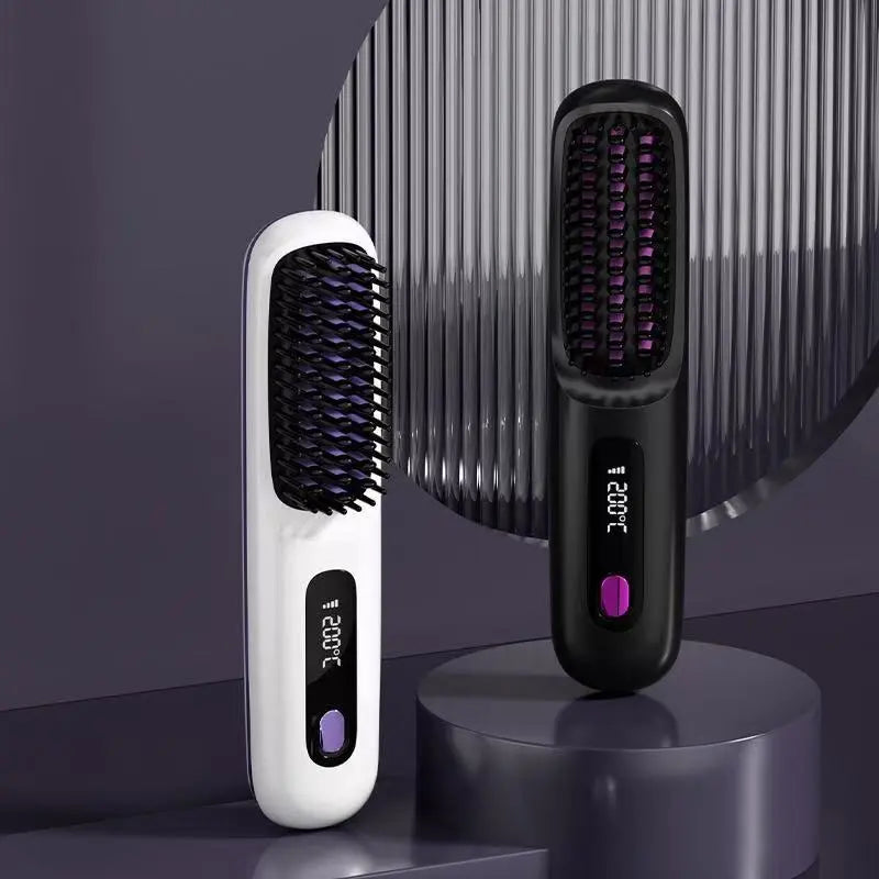 Sollora Wireless Hair Straightening Comb with Negative Ion Technology