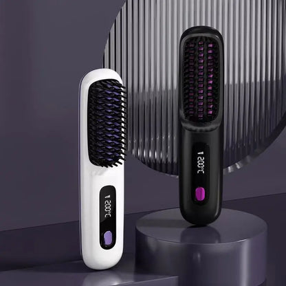 Sollora Wireless Hair Straightening Comb with Negative Ion Technology
