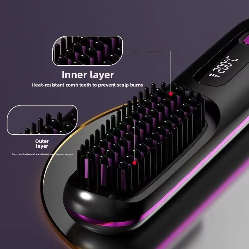 Sollora Wireless Hair Straightening Comb with Negative Ion Technology