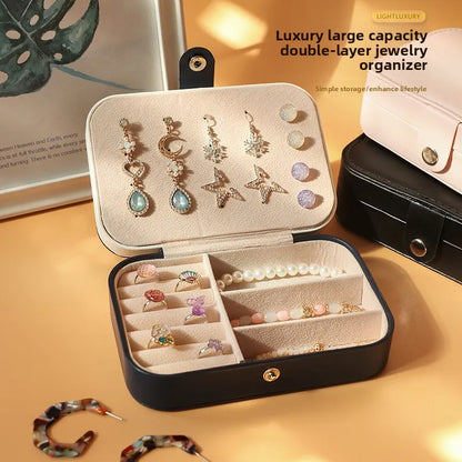 Sollora Portable Dual Layer Jewelry Storage Box
