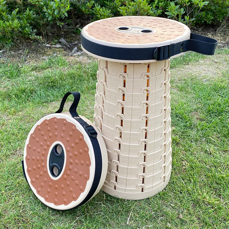 Sollora Portable Adjustable Telescopic Folding Stool