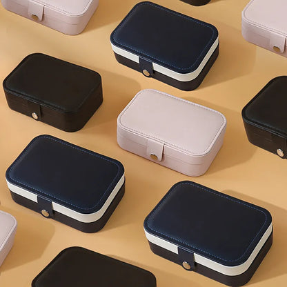 Sollora Portable Dual Layer Jewelry Storage Box