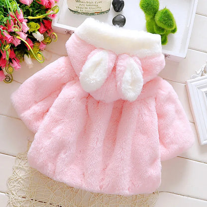 Sollora Girls Faux Fur Hooded Coat