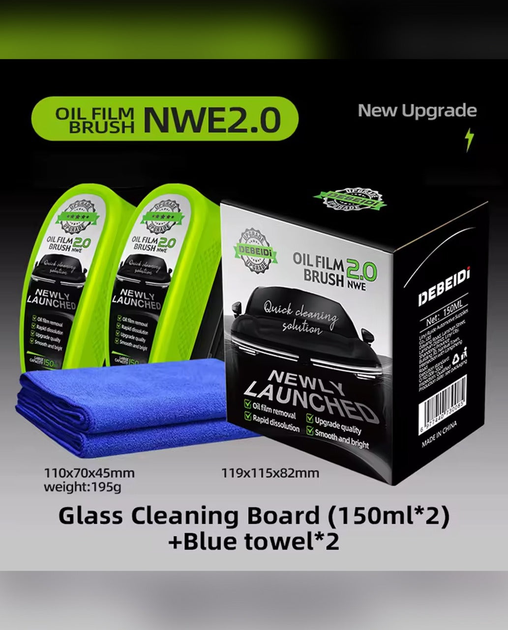 Sollora ClearVision™ Glass Oil Film Remove