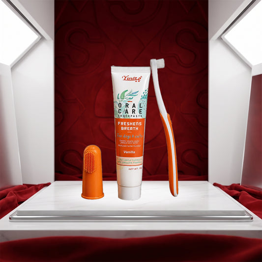 Sollora Pet Dental Care Toothpaste and Toothbrush Set