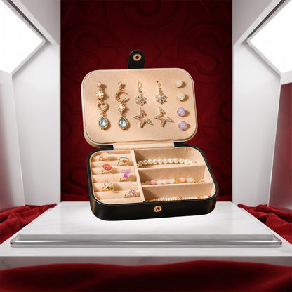 Sollora Portable Dual Layer Jewelry Storage Box