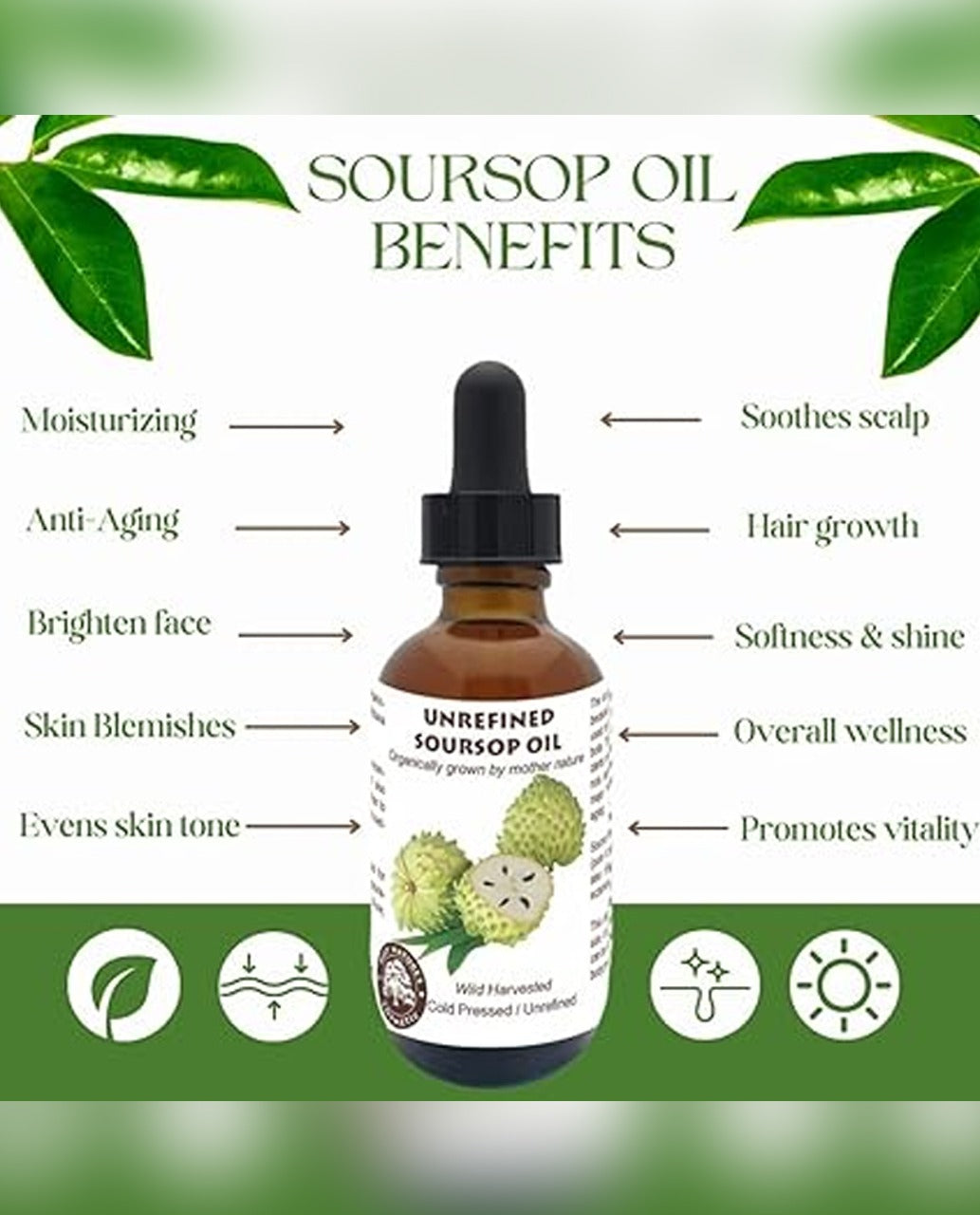 Sollora Best Nature's Cosmetics Organic Soursop Oil