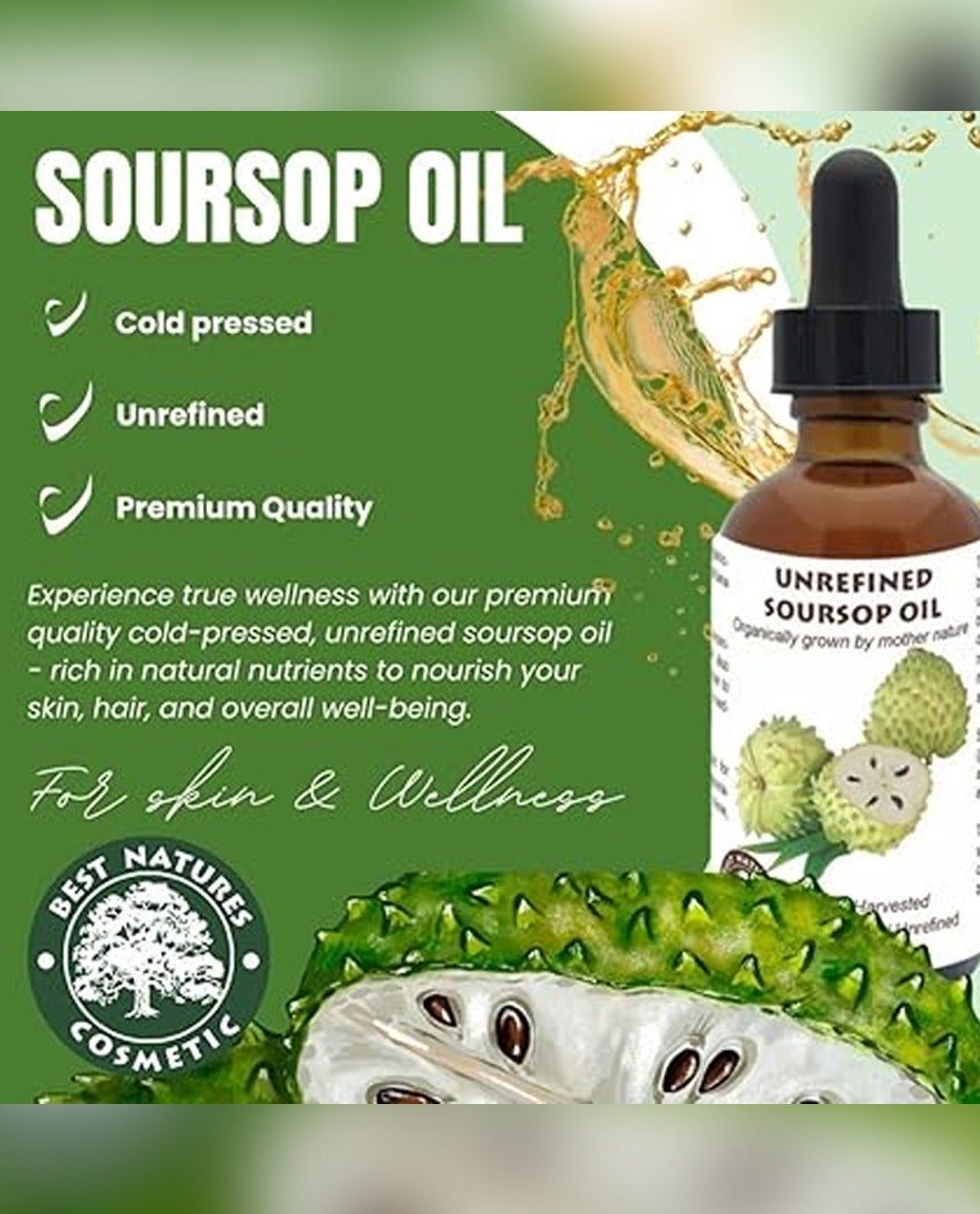 Sollora Best Nature's Cosmetics Organic Soursop Oil