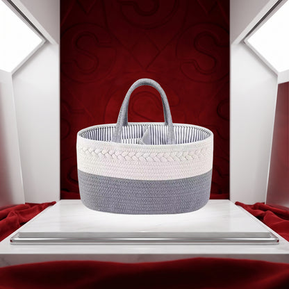 Sollora Handwoven Storage Basket with Removable Compartments