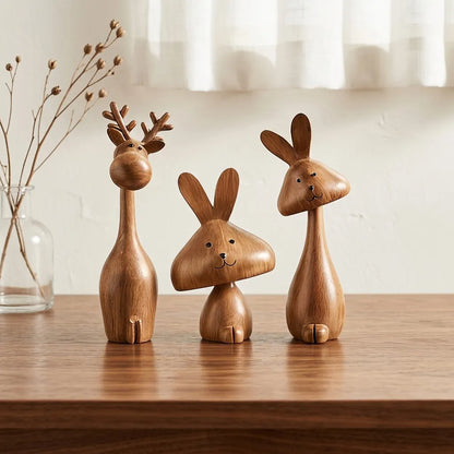 Sollora Medieval Style Rabbit Family Figurine