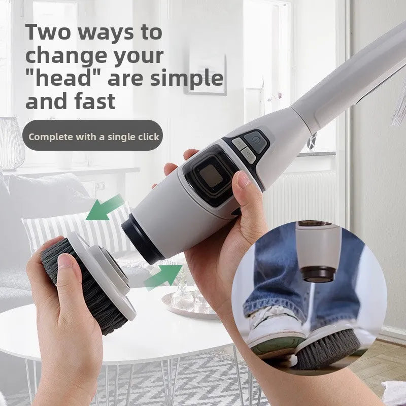 Sollora Multifunctional Wireless Electric Cleaning Brush with Voice Prompt