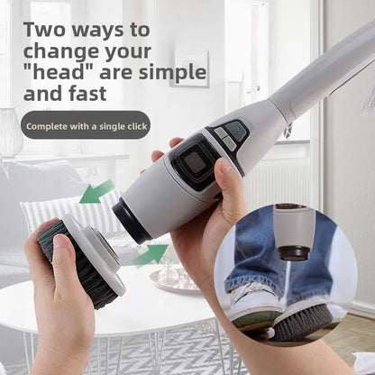Sollora Multifunctional Wireless Electric Cleaning Brush with Voice Prompt