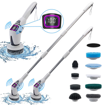 Sollora Multifunctional Wireless Electric Cleaning Brush with Voice Prompt