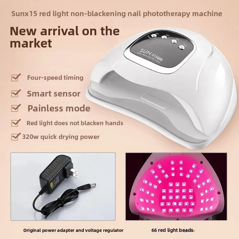 Sollora LED Nail Lamp with Red Light Technology