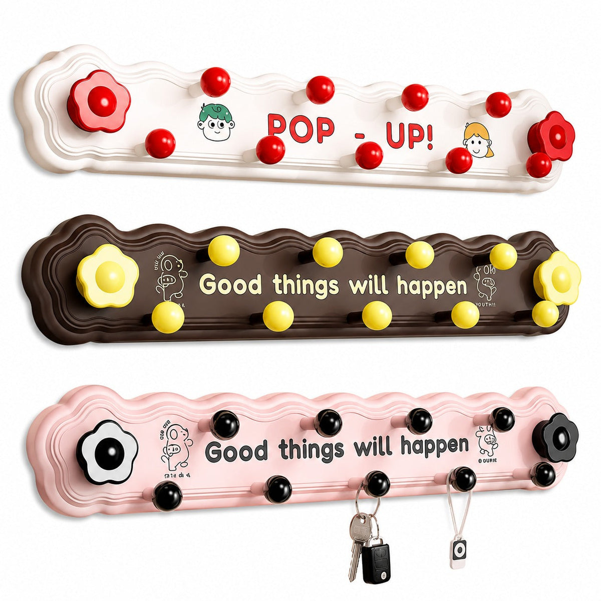 Sollora Rotating Suction Cup Hooks with Adhesive Backing