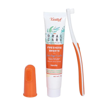 Sollora Pet Dental Care Toothpaste and Toothbrush Set
