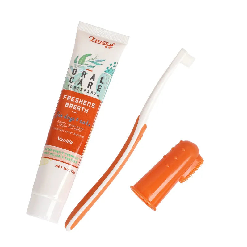 Sollora Pet Dental Care Toothpaste and Toothbrush Set